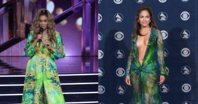 Tyra Banks recreates Jennifer Lopez’s iconic Versace dress on Dancing With The Stars - www.msn.com