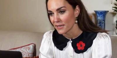 Kate Middleton Wore a Pretty Vintage-Style Blouse With Pearl Earrings - www.marieclaire.com - Britain - Afghanistan