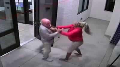Woman attacks California Air Force veteran after he allegedly won't give her money--See it - www.foxnews.com - California - city Santa Ana