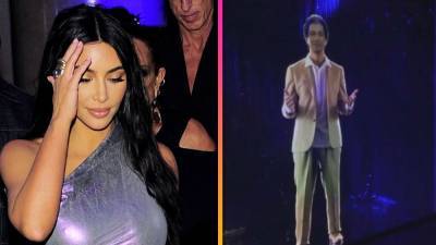 See Kim Kardashian's Emotional Reaction to Kanye West's Hologram Present of Her Late Dad - www.etonline.com