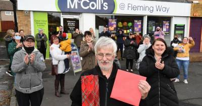 Hillhouse gathers to wish community stalwart well on his retirement from McColl’s - www.dailyrecord.co.uk - Santa