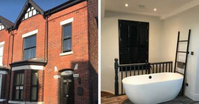 Couple transform nicotine-stained semi into their Instagram dream home with a bedroom bathtub and bifolding doors - www.manchestereveningnews.co.uk