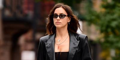 Irina Shayk Rocks Leather Trench Coat During Day Out in NYC - www.justjared.com - New York - Russia
