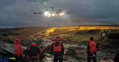 Woman airflifted to hospital by coastguard helicopter after fall on remote moorland - www.manchestereveningnews.co.uk