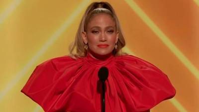 Jennifer Lopez Moved to Tears After Winning the People's Icon Award at the 2020 E! People's Choice Awards - www.etonline.com