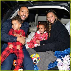 John Legend & Chrissy Teigen Bring Their Kids to Drive-In Premiere of 'Jingle Jangle'! - www.justjared.com - Los Angeles - county Luna