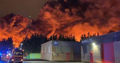 Firefighters battle huge blaze at go-kart track in Bradford - www.manchestereveningnews.co.uk - county Bradford - city Bradford