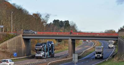 Busy flyover across the A90 in Perthshire finally reopens over a year after collision - www.dailyrecord.co.uk