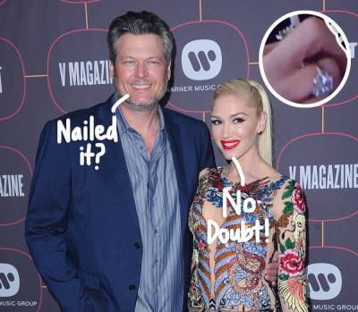 Gwen Stefani Finally Shares The First Up-Close Look At Her STUNNING Engagement Ring From Fiancé Blake Shelton! - perezhilton.com