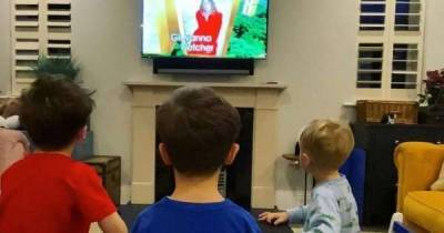 I'm A Celebrity's Giovanna Fletcher's kids watch mum on TV for first time in sweet snap - www.msn.com