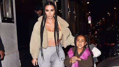 Kim Kardashian Twins With Daughter North, 7, In Matching SKIMs Looks To Promote Children’s Line - hollywoodlife.com