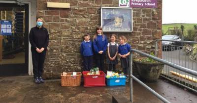 Colvend, Palnackie and Kirkgunzeon Primary pupils donate food to help those in need - www.dailyrecord.co.uk