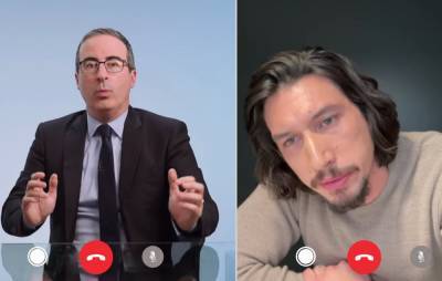 Watch Adam Driver FaceTime John Oliver to confront “deeply weird” obsession - www.nme.com