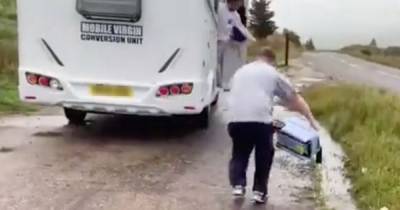 ‘Smells like the Texas poo saw massacre’ Idiot NC500 campers blasted after ‘dumping’ toilet contents in layby - www.dailyrecord.co.uk - Scotland - Texas - county Highlands