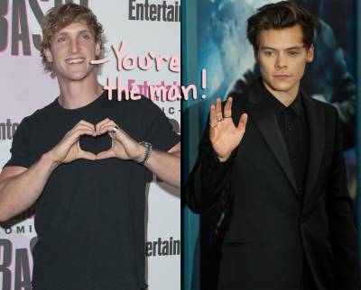Logan Paul Shocks The World By DEFENDING Harry Styles Wearing A Dress In Vogue! - perezhilton.com
