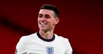 Man City star Phil Foden reacts to scoring first goals for England - www.manchestereveningnews.co.uk - Manchester - Iceland