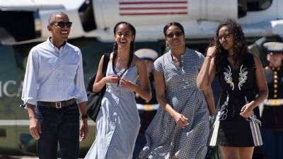 Barack Obama Shares What Makes Wife Michelle and Daughters Malia and Sasha the Coolest - www.etonline.com