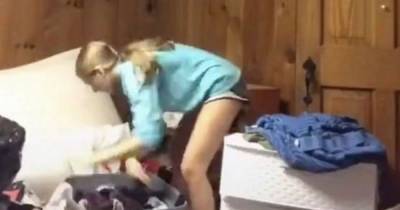 'Pee bottles' in girl's bedroom shocker as 'gross' clean-up video goes viral - www.dailyrecord.co.uk