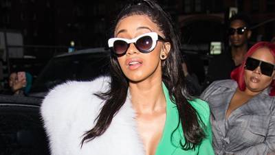 Cardi B Dyes Her Hair Lime Green To Match Her $200K Lamborghini: See Pic - hollywoodlife.com