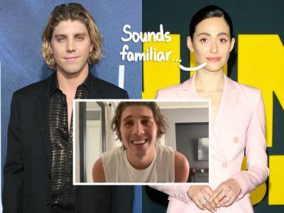 Emmy Rossum Thinks She Knows The Rude Director's Voice In Lukas Gage's Viral Zoom Audition Video! - perezhilton.com