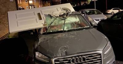 Audi ploughs into house then drives drove off with front door attached - www.manchestereveningnews.co.uk - Manchester