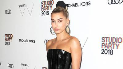 Hailey Baldwin Rocks Sexy Black Dress With Thigh-High Slit In Hot 24th Birthday Pics With Justin Bieber - hollywoodlife.com
