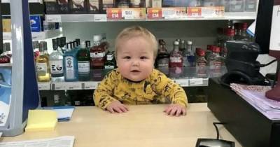 Scots mum wins Christmas adverts with adorable clip of tot son working in family shop - www.dailyrecord.co.uk - Scotland