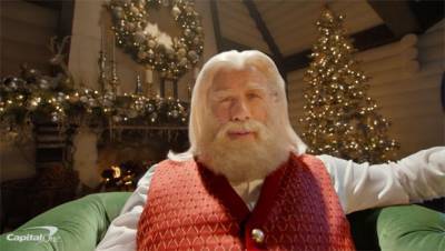 John Travolta Transforms Into Santa While Reuniting With ‘Pulp Fiction’ Pal Samuel L. Jackson In Holiday Ad - hollywoodlife.com - Santa - Jackson