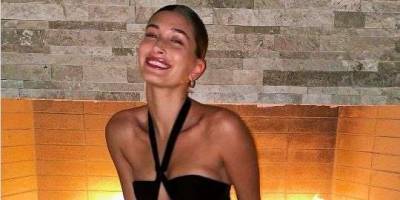 Hailey Bieber wore a sultry Yves Saint Laurent high-slit gown to ring in her 24th birthday - www.msn.com