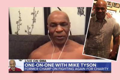 Mike Tyson Rips Off His Shirt On Live TV To Reveal Stunning 100 LB. Weight Loss! - perezhilton.com