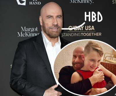John Travolta Celebrates Son Ben's 10th Birthday With Rare Pic -- Look! - perezhilton.com