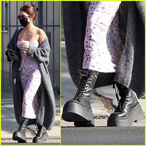 Vanessa Hudgens Rocks High Platformed Shoes For Lunch Before Shopping Trip - www.justjared.com - Los Angeles