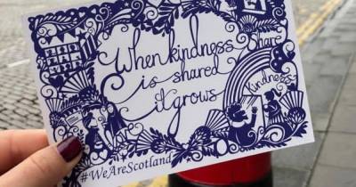 'One Million Words' campaign aims to encourage Scots to connect with free postcards of kindness of St Andrew's Day - www.dailyrecord.co.uk - Scotland