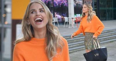 Vogue Williams puts on a leggy display in frilly floral mini skirt - www.msn.com - London