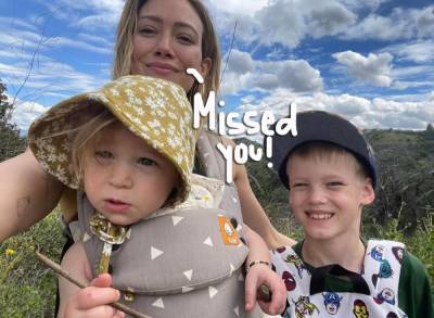 Pregnant Hilary Duff Hugs Her Kids For The First Time Since Coronavirus Scare -- Look! - perezhilton.com