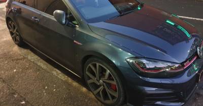 Car caught with tinted windows so dark they shut out more than 70 per cent of all light - driver behind the wheel had no licence - www.manchestereveningnews.co.uk