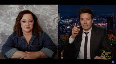 Melissa McCarthy And Jimmy Fallon Try Following The Lyrics To Barenaked Ladies’ ‘One Week’ In Hilarious Sing-Off - etcanada.com
