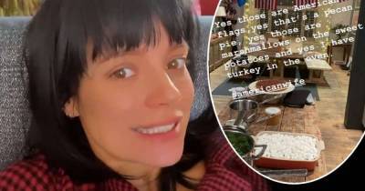 Lily Allen cooks up a Thanksgiving feast for husband David Harbour - www.msn.com - city Sin