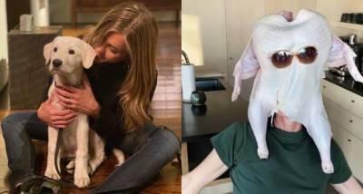 Jennifer Aniston marks Thanksgiving 2020 with her dog; Courteney Cox recreates Monica's turkey on head dance - www.pinkvilla.com - Indiana - county Chesterfield