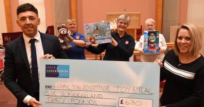Hamilton councillor Josh Wilson raises over £600 for Hamilton Advertiser Toy Appeal - www.dailyrecord.co.uk