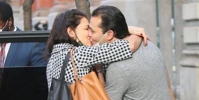 Katie Holmes Packs on the PDA in a Gingham Jacket and Baggy Jeans - www.harpersbazaar.com - New York