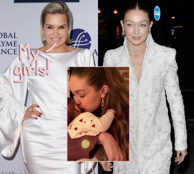 Yolanda Hadid Shares Adorable Photo Of Daughter Gigi Kissing Newborn Baby Girl! Awww! - perezhilton.com