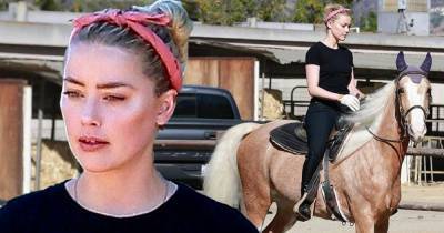 Amber Heard goes horseback riding with her girlfriend in Studio City - www.msn.com - city Studio