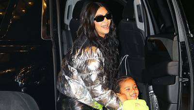 Kim Kardashian Son Saint, 4, Get Into The ‘Christmas Spirit’ Driving Through Epic Holiday Light Display - hollywoodlife.com