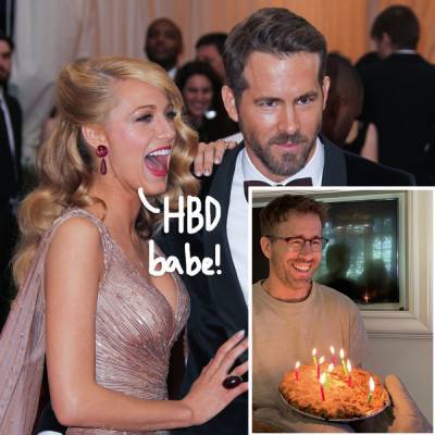 Blake Lively PlayfullyTrolls Ryan Reynolds For Being An ‘Animal’ With His Birthday Cake Pie! - perezhilton.com