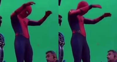Spider Man 3: Tom Holland dances in the Spider Man suit on the sets of the superhero movie; See VIDEO - www.pinkvilla.com - Britain - Atlanta