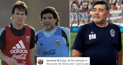 Messi offers Maradona 'a hug from the heart' in touching message - www.msn.com
