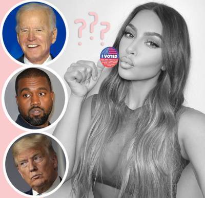 Who DID Kim Kardashian Vote For?! See Why Her Election Photo Has Everyone Talking! - perezhilton.com