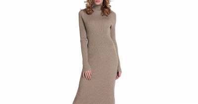 This Turtleneck Sweater Dress Is the Definition of Minimalist Chic - www.usmagazine.com
