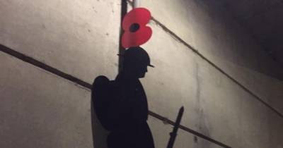 Disgust as 'Tommy Silhouette' and lamppost poppy stolen from under M61 bridge - www.manchestereveningnews.co.uk - Britain - county Lane